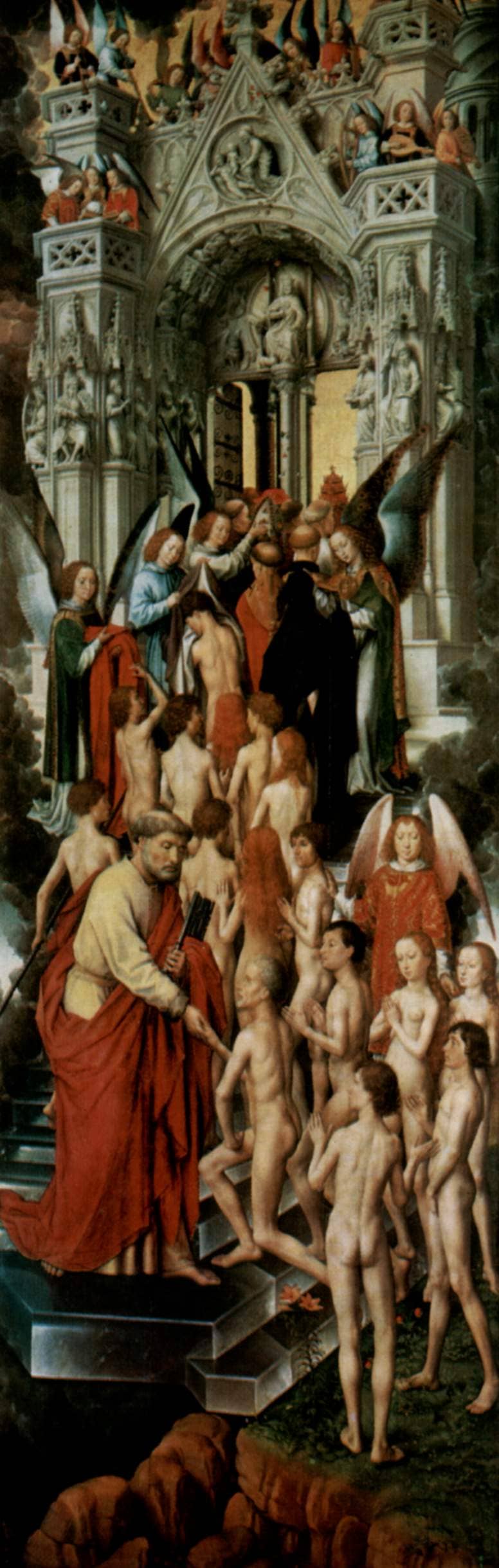 Hans Memling, the blessed entering heaven